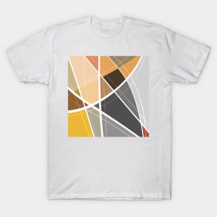 "Untitled" - Colorful Tonal Abstract Shapes Colored In Digital Artwork T-Shirt